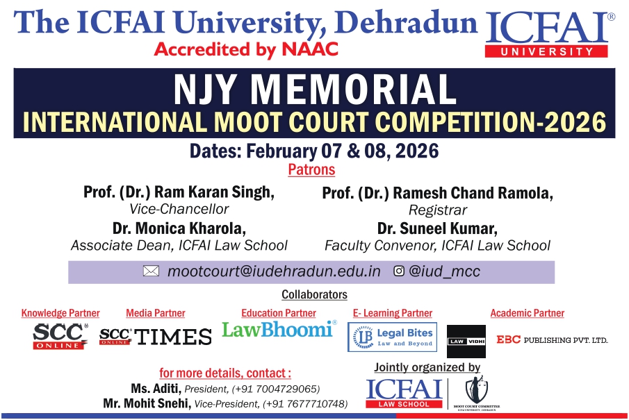 N.J.Y. Memorial International Moot Court Competition 2026